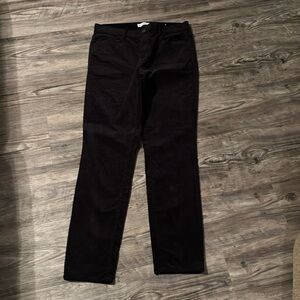 LOFT black  velveteen pants; size 8 (29)